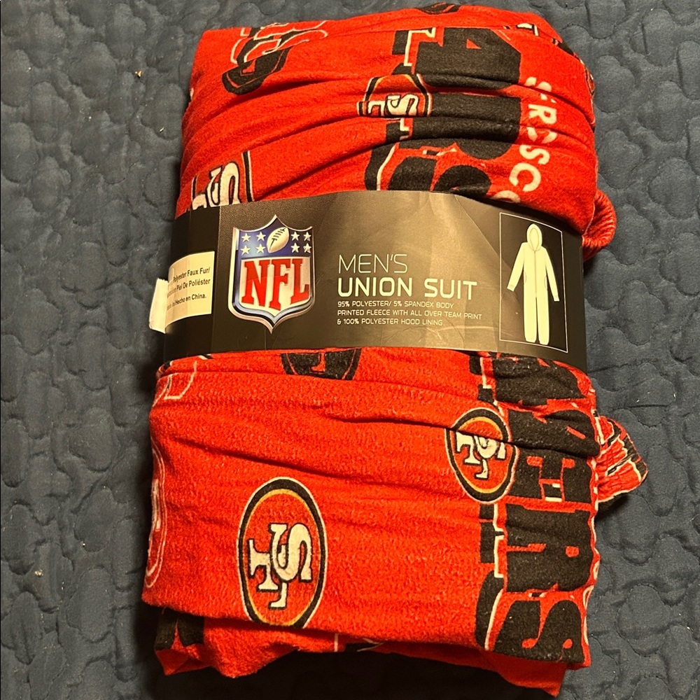 NFL Red and Black San Francisco 49ers Union Suit